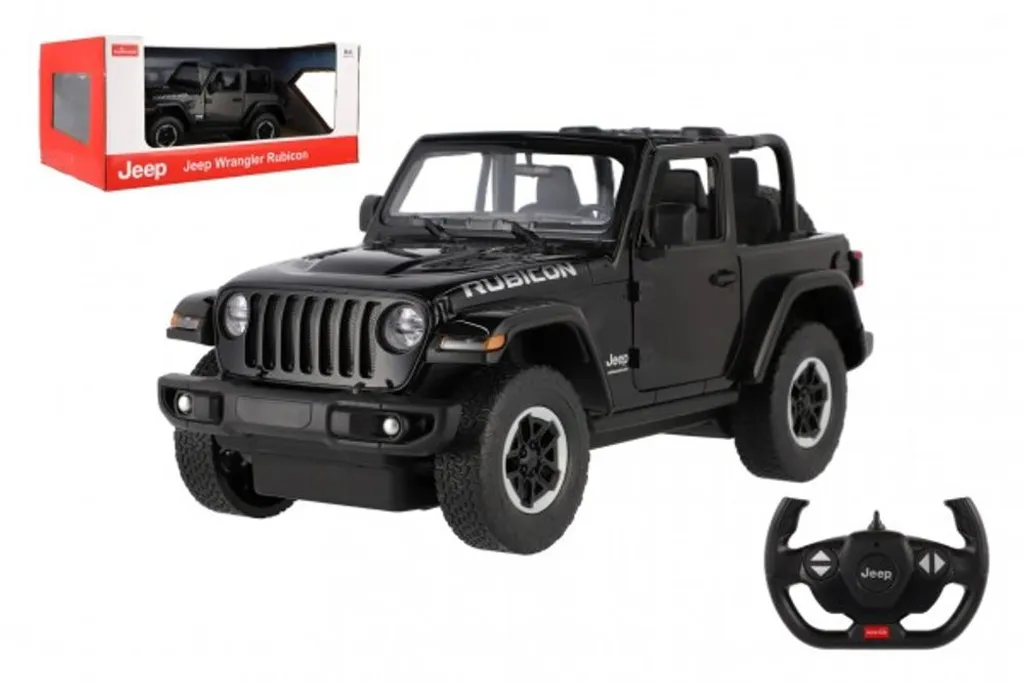Jeep Wrangler RC Noire 2.4GHz avec Batterie - Finis les Parasites