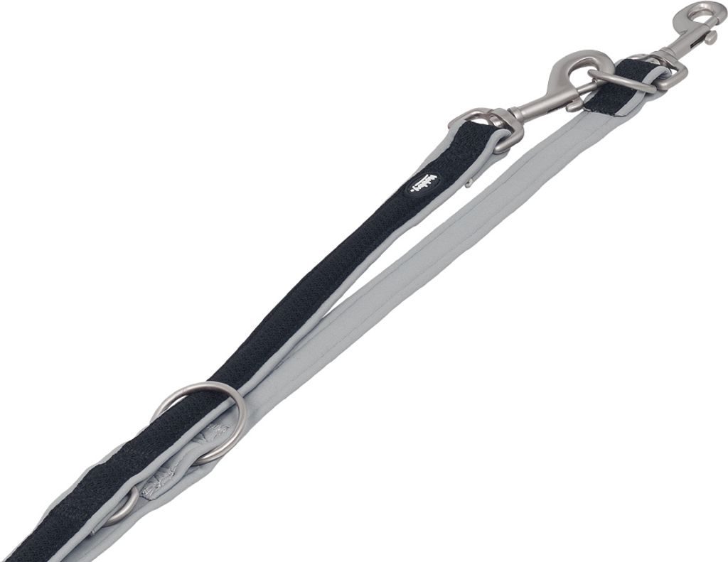 Nobby Führleine "Mesh Preno" L: 200 cm, B: 20/25 mm grau Produktbild 