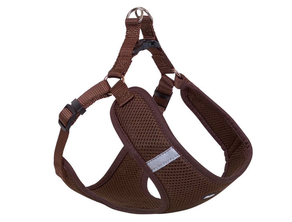Nobby Geschirr "Mesh Reflect" braun B: 10mm, L: 28-33cm + 32cm