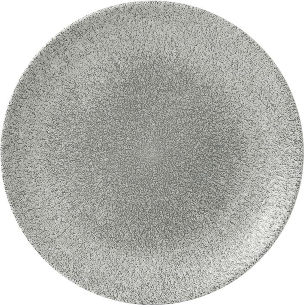 CHURCHILL Raku Jasper Grey Teller flach, coup, ø: 260 mm