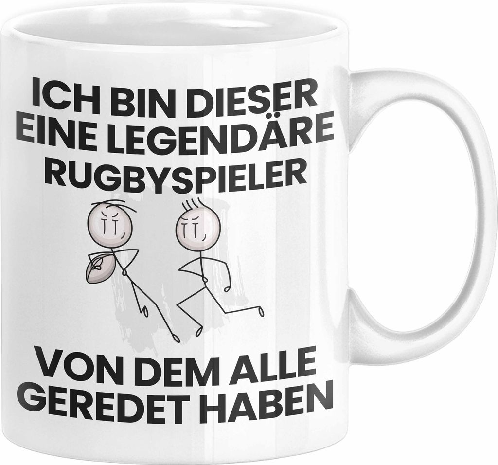 Rugbyspieler Geschenk Tasse Lustige Geschenkidee Geburtstag für Rugbyspieler Ich Bin Dieser Legendäre Rugbyspieler Von Dem Alle Geredet Haben Kaf...