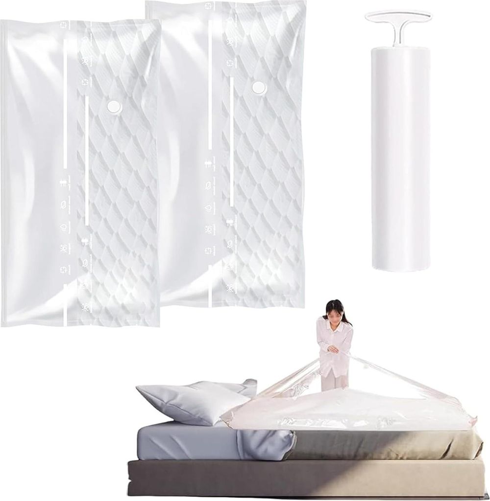 2 pièces 100x220cm Emballages sous vide pour matelas - Image du produit 