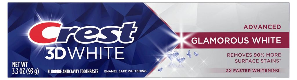 Crest | 3D White Advanced Glamorous Dentifricio - 93 g - Immagine del prodotto 