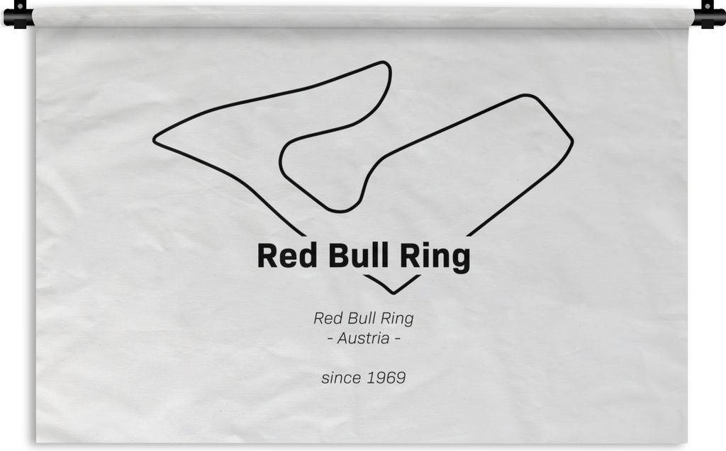 MuchoWow Wandteppich Wandbehang Red Bull Ring - Formel-1-Rennstrecke 90x60 cm Tapisserie Dekoration Wandtuch - Wandskulpturen - Bildteppich