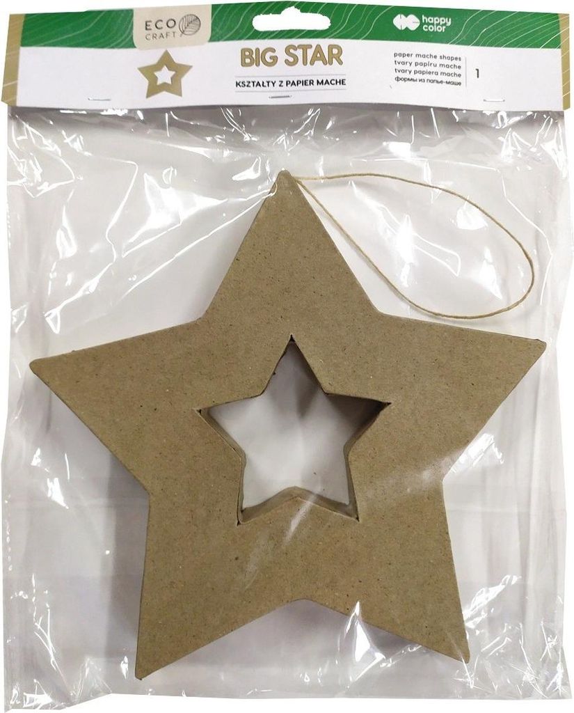 Form aus Maché-Papier Big Star Eco Craft Happy Color Nr. 1167