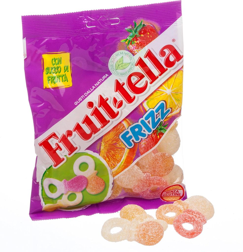 6x Fruittella Ciucci frizz Schnuller Süßigkeiten Fruchtsaft Bonbon Lollies 180g