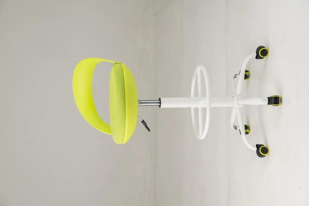Sgabello Bar Regolabile Verde in Pelle Finta | Seduta Moderna 88-100 cm