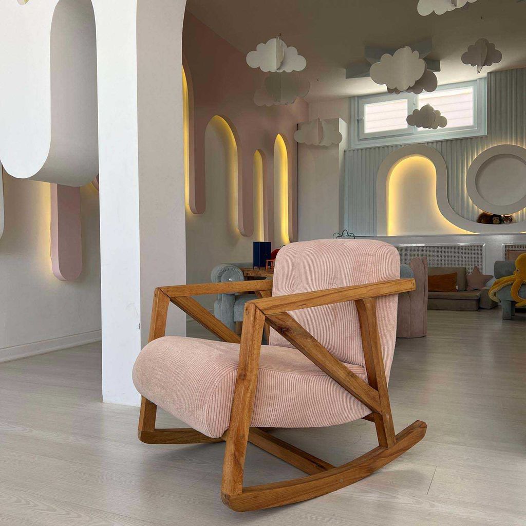 Hanah Home, NiniMini - Pink, křídlové křeslo, 100 % habrové Obrázek produktu 11