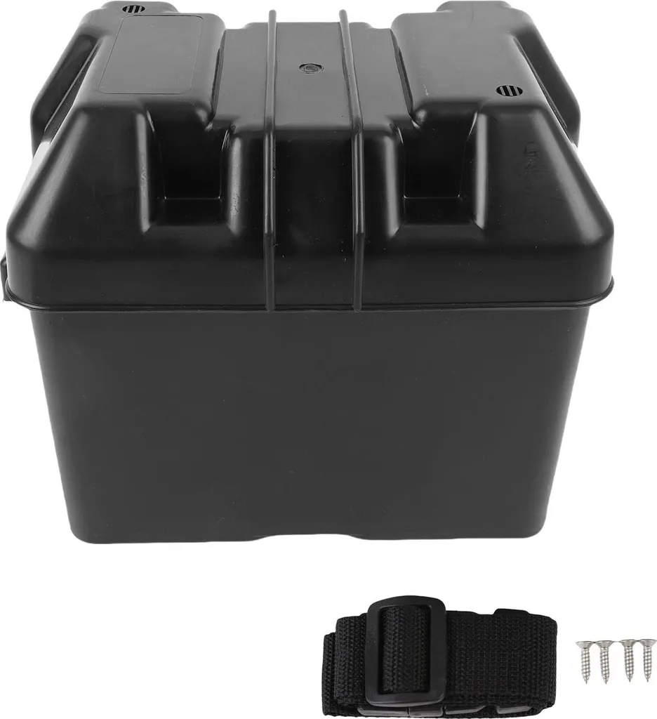 Boîtier batterie 12V ultra-robuste avec sangle et matériel complet
