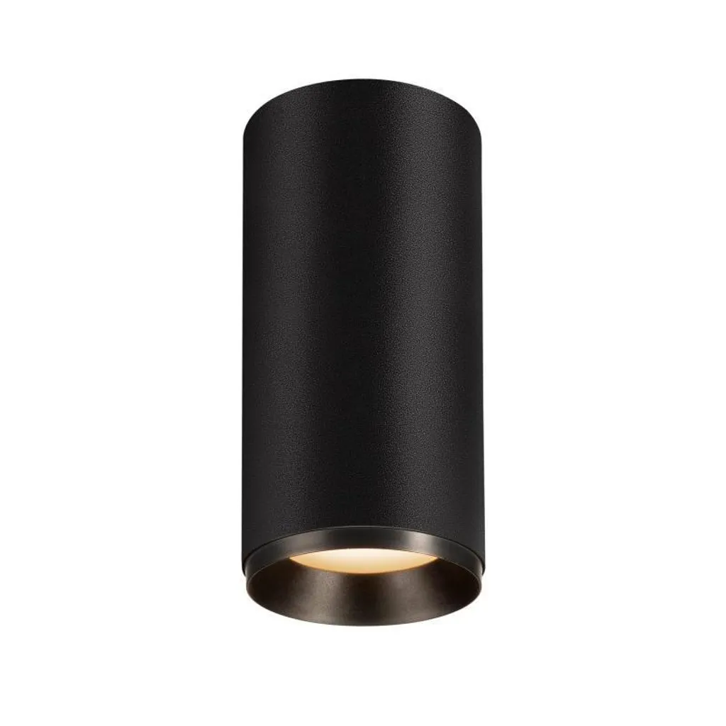 Plafonnier LED 3000K NUMINOS DALI - Éclairage Graduable Noir 60 Degrés