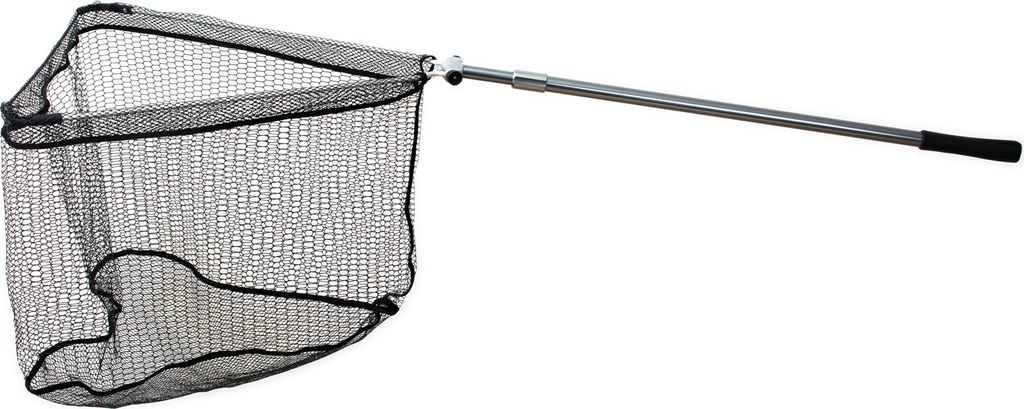 U-kescher gummiert 2,25m silber metallic