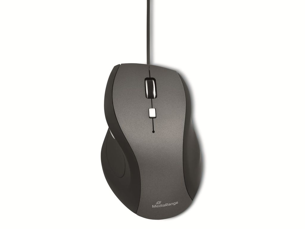 MediaRange Maus optisch 5 Tasten inkl. Scrollrad 2400dpi Produktbild 