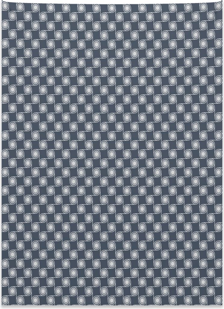 Abakuhaus Blumen Wandteppich, Ostjapanischer Verzierter aus Weiches Mikrofaser Stoff Kein Verblassen Klare Farben Waschbar, 110 x 150 cm, Anthrazit...