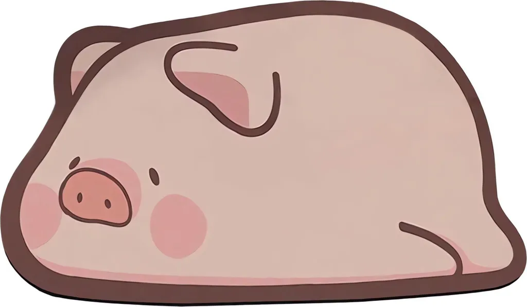 Tapis de bain antidérapant fini les sols mouillés avec le DA163 Piggy