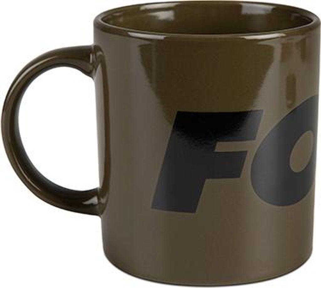 Fox Green & Black Ceramic Mug 350ml 6 Stück
