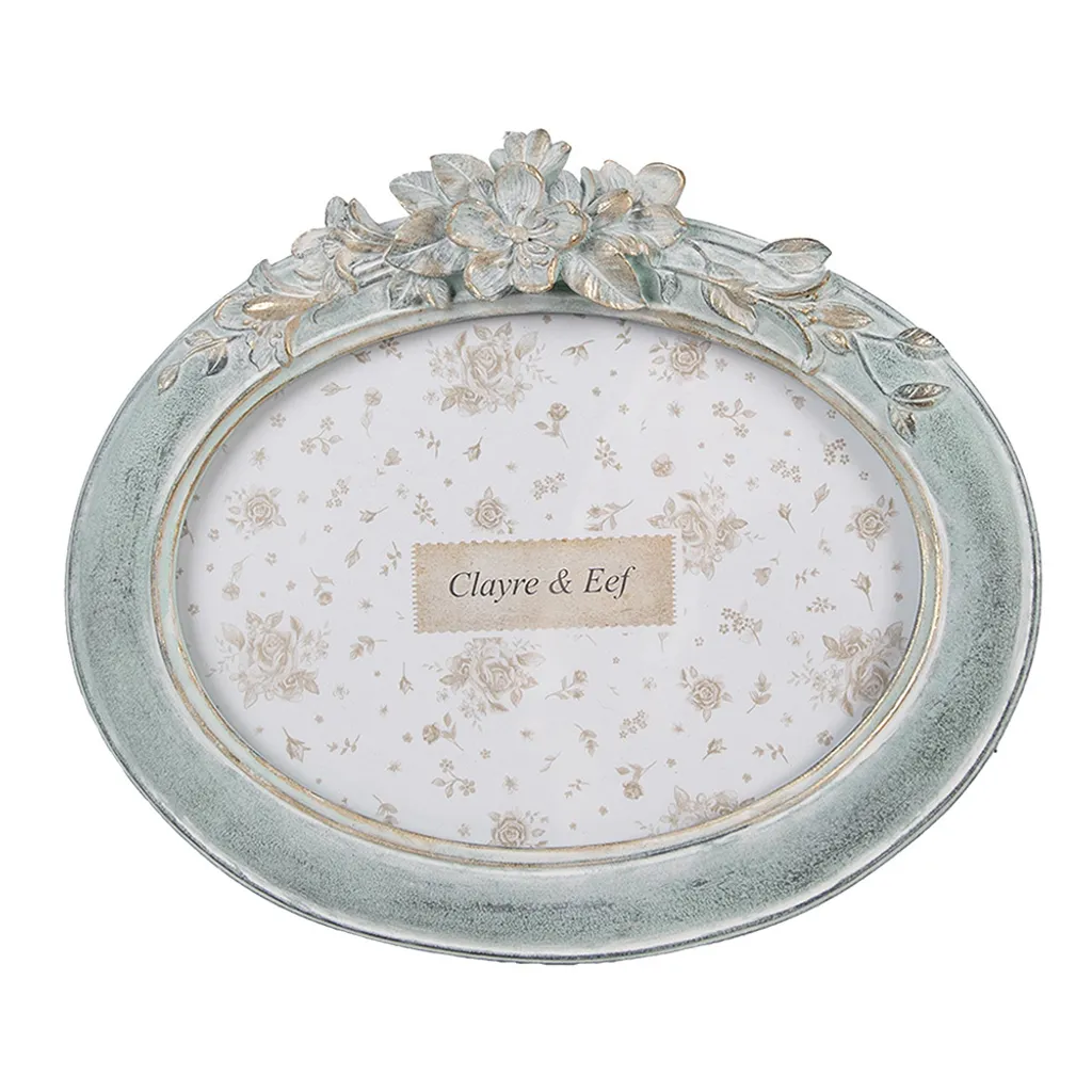 Cadre photo rectangulaire 13x18 vert décoratif pour salon et bureau