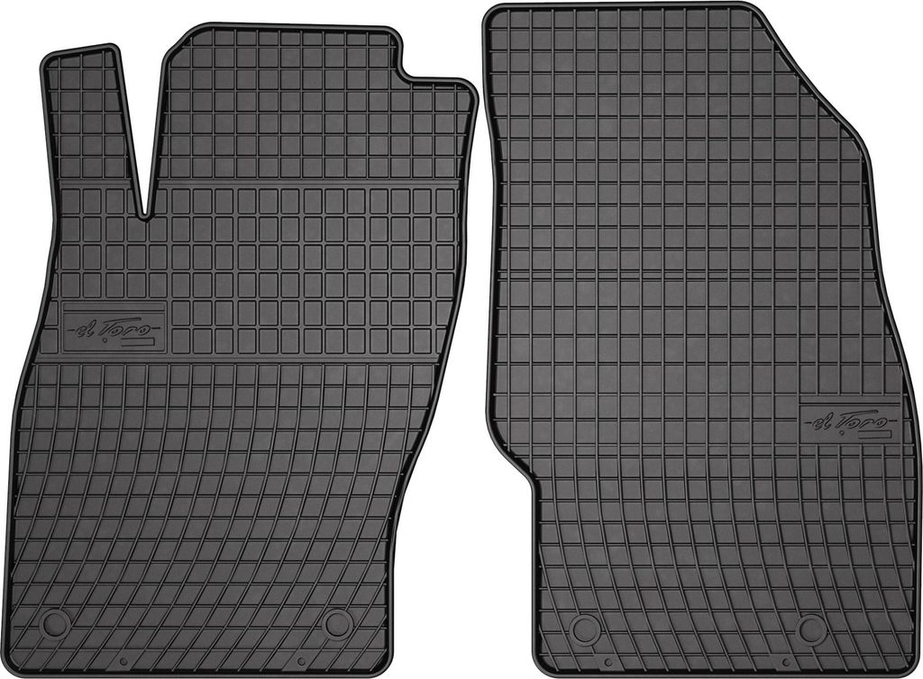 OMAC Gummi Fußmatten für Opel Corsa D 2006-2014 Automatten Gummi Schwarz 2tlg