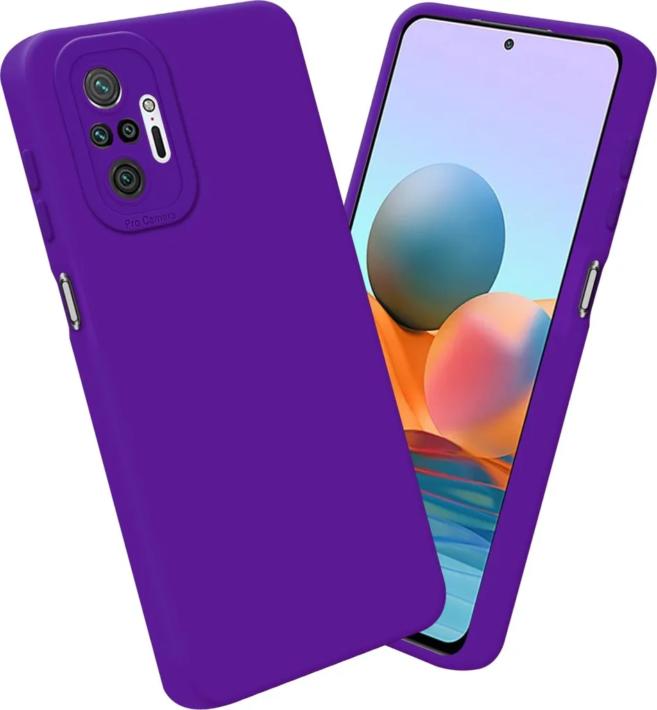 Hülle® Finestra Laterale Visibile Funzione Stand Flip Custodia Compatibile per Xiaomi Redmi Note 10 (Nero