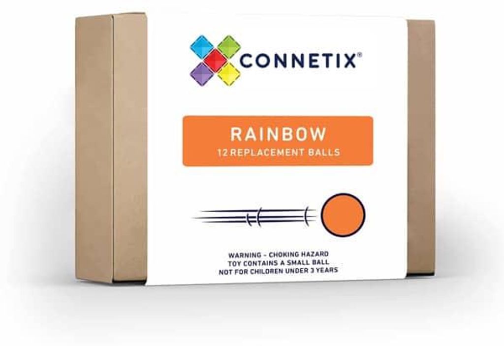 Connetix Magnetkacheln Regenbogen Marmorkugeln 12 Stück