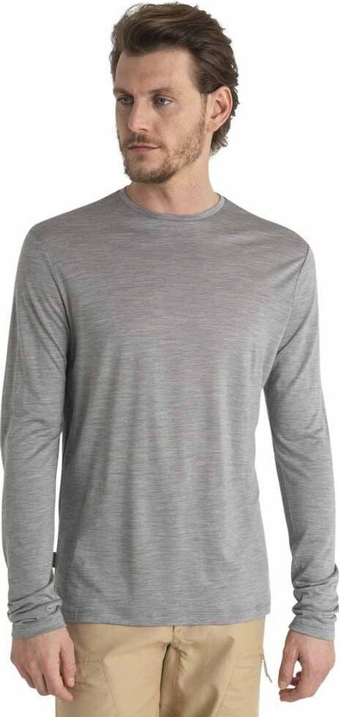 Icebreaker Merino 125 Cool-lite Sphere Iii Langarm-t-shirt Grau S Mann Grau S