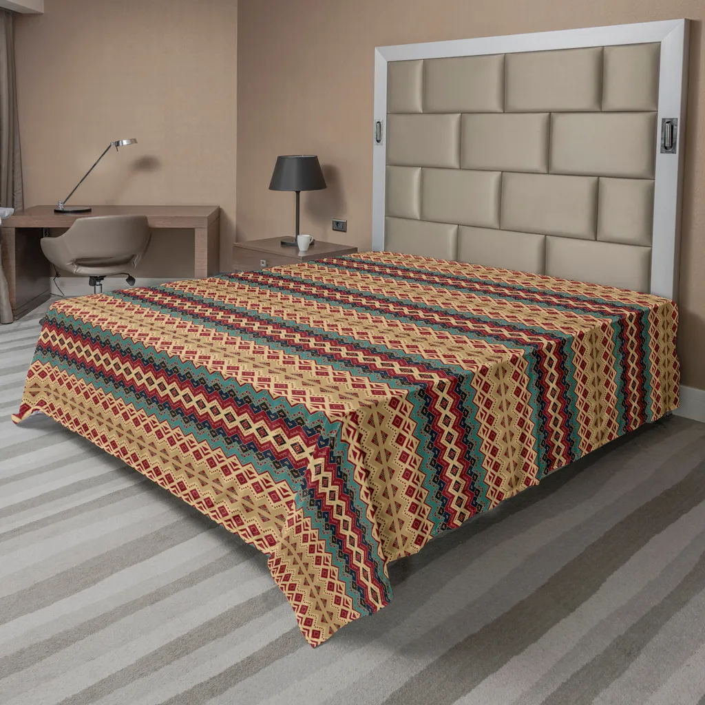 Lenzuolo Matrimoniale ABAKUHAUS 260x228 | Microfibra No Stiro Etnica