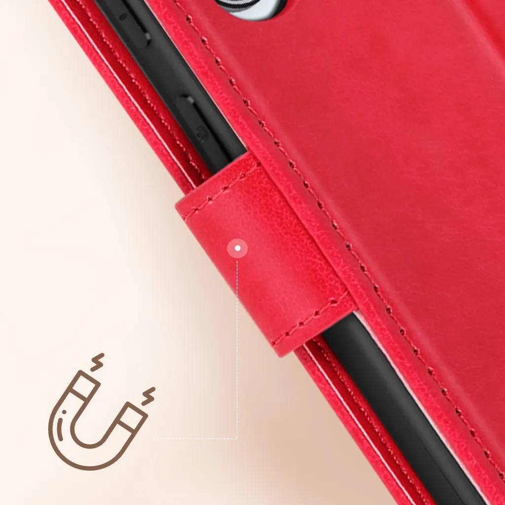 Avizar, cover Samsung Galaxy A55 a forma di farfalla con cinturino da polso, rosso - 5