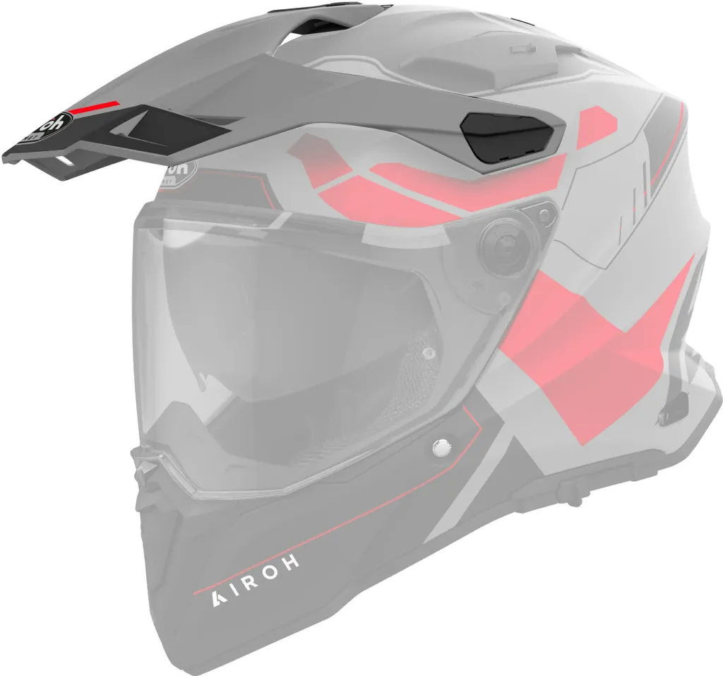Visière rouge Airoh Commander 2 Reveal - Écran fumé haute définition