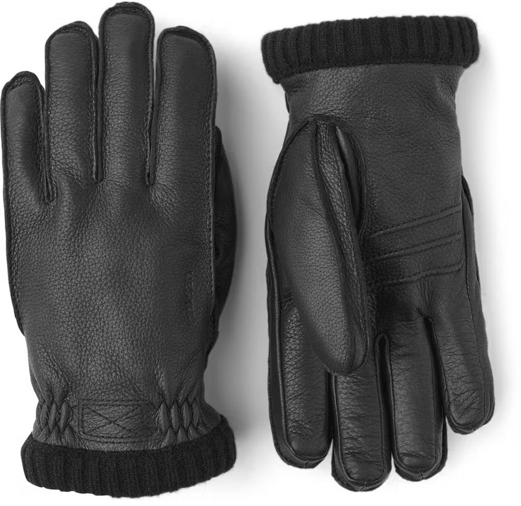 Hestra Deerskin Primaloft Rib Black 8