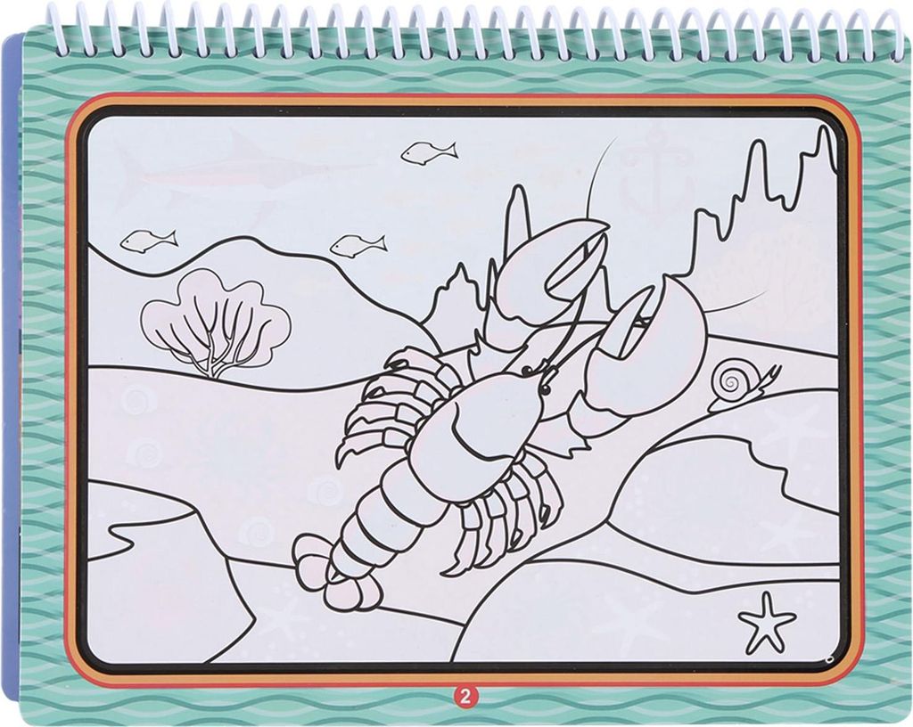 Tragbare Kinder Malbücher Malbuch mit Wasserzeichnung Stift Kinder früh lernen Spielzeug #1