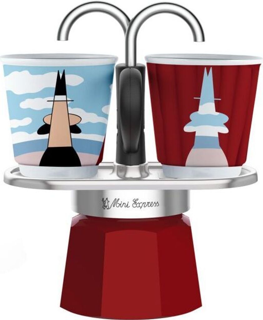 BIALETTI Mini Express Espressokocher rot, 2 Tassen Produktbild 
