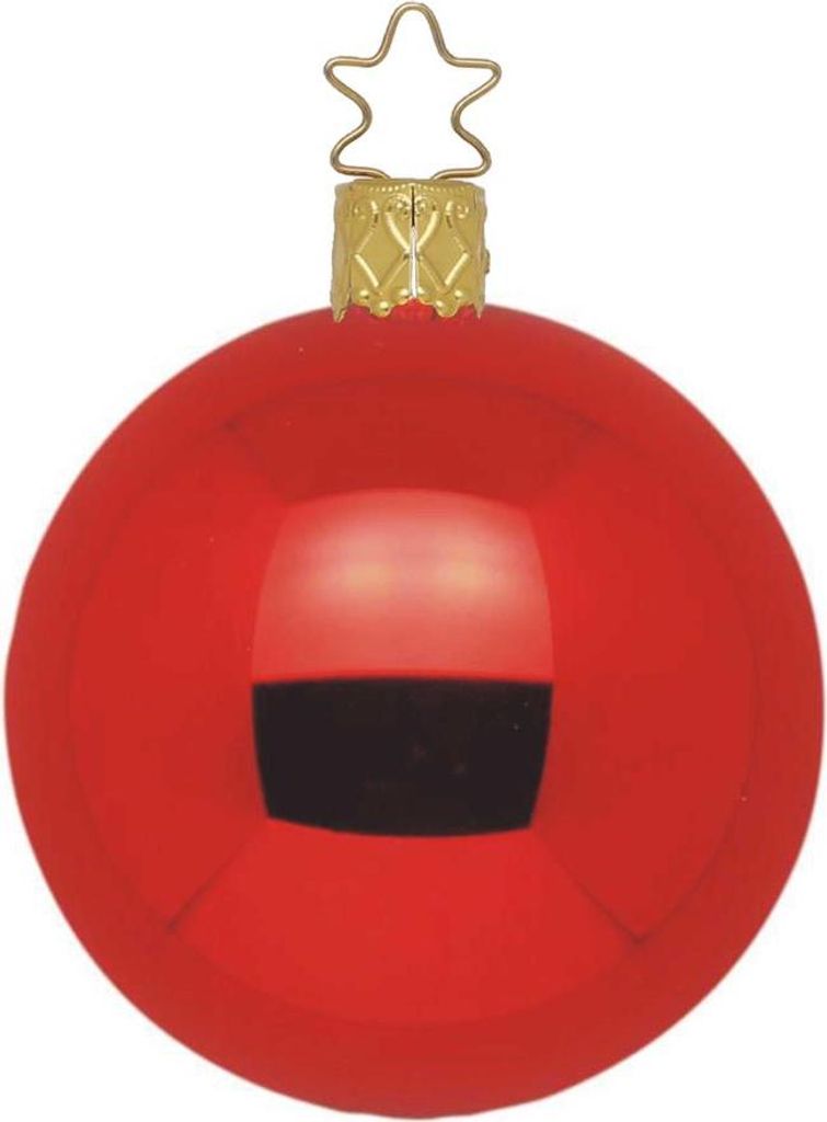 Kugel, rot glanz, 12cm