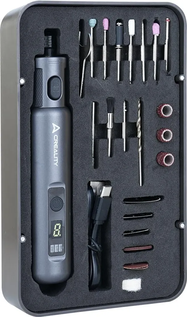 Kit Outil Rotatif Sans Fil Creality 3.7V - Mini Meuleuse 6 Vitesses