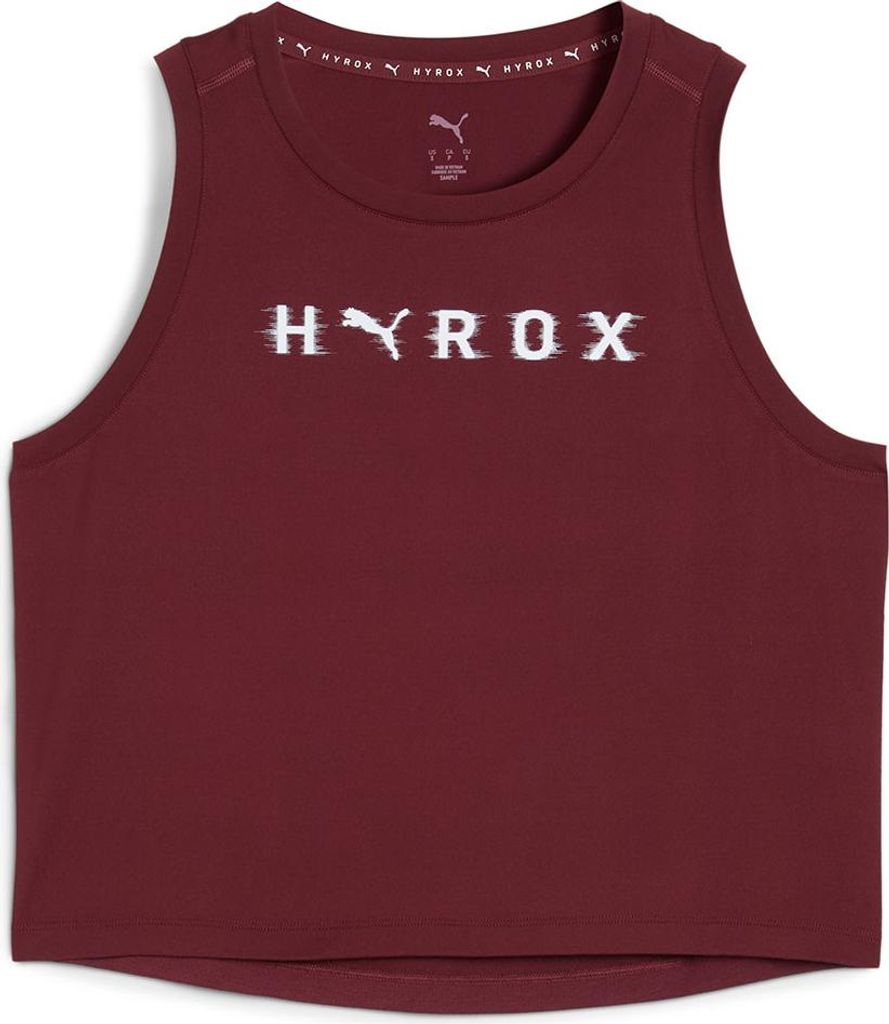 Puma W PUMA x HYROX CLOUDSPUN THERMOADAPT CROP TANK - rot, Größe:XS