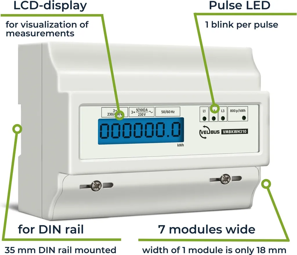Compteur Électrique Triphasé pour Division de Charge et Facturation - 6