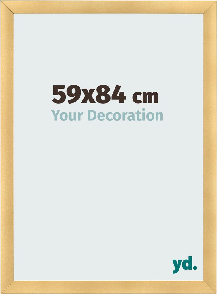 Bilderrahmen, 59x84 cm, Gold Matt, MDF, Pisa