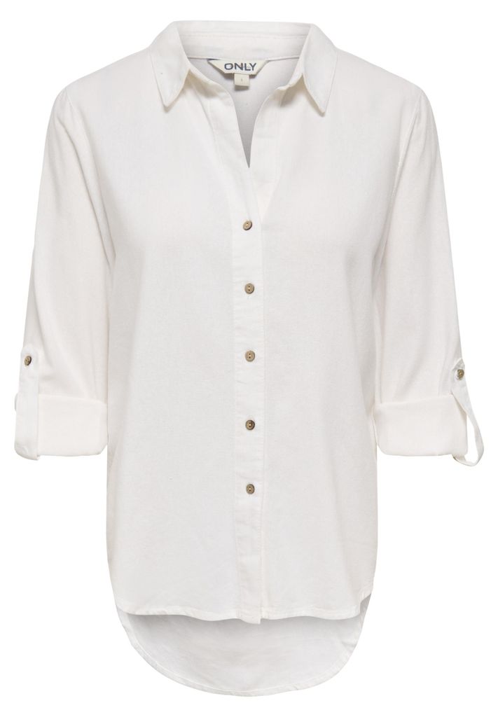 Only ONLGOA 3/4 STRAP LINEN BL SHIRT CC Cloud Dancer M