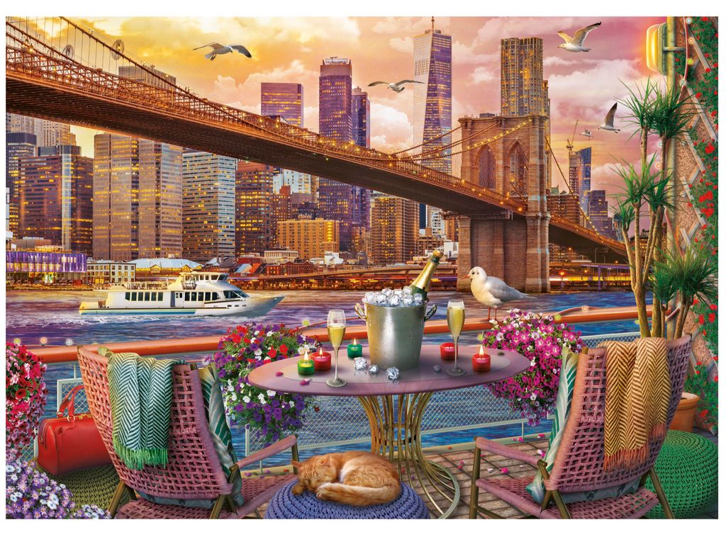 Educa Romance In New York Puzzle 2000 Stücke Mehrfarbig Kinder Mehrfarbig One Size