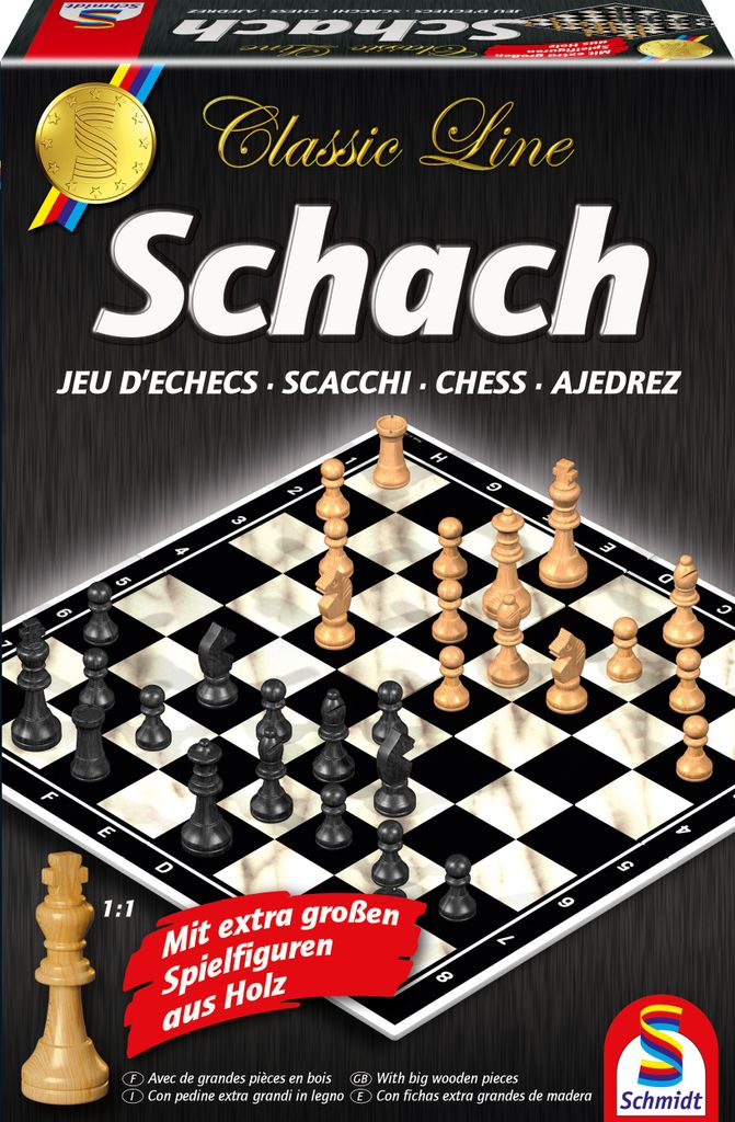 Schmidt Spiele Familienspiel Strategiespiel Schach große Produktbild 