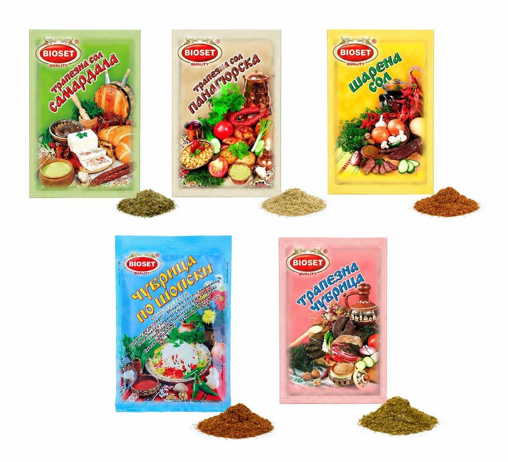 Bioset Bulgarische Gewürzkollektion – 5 traditionelle Produktbild  KI-generiertes Bild