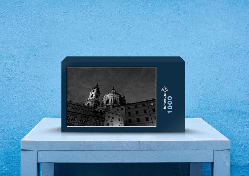 hansepuzzle 62000 - Prag Puzzle, 1000 Teile, Orte, 60,0 x 46,0cm mit hochwertiger Aufbewahrung, Kartonbox und wiederverschließbarem Beutel
