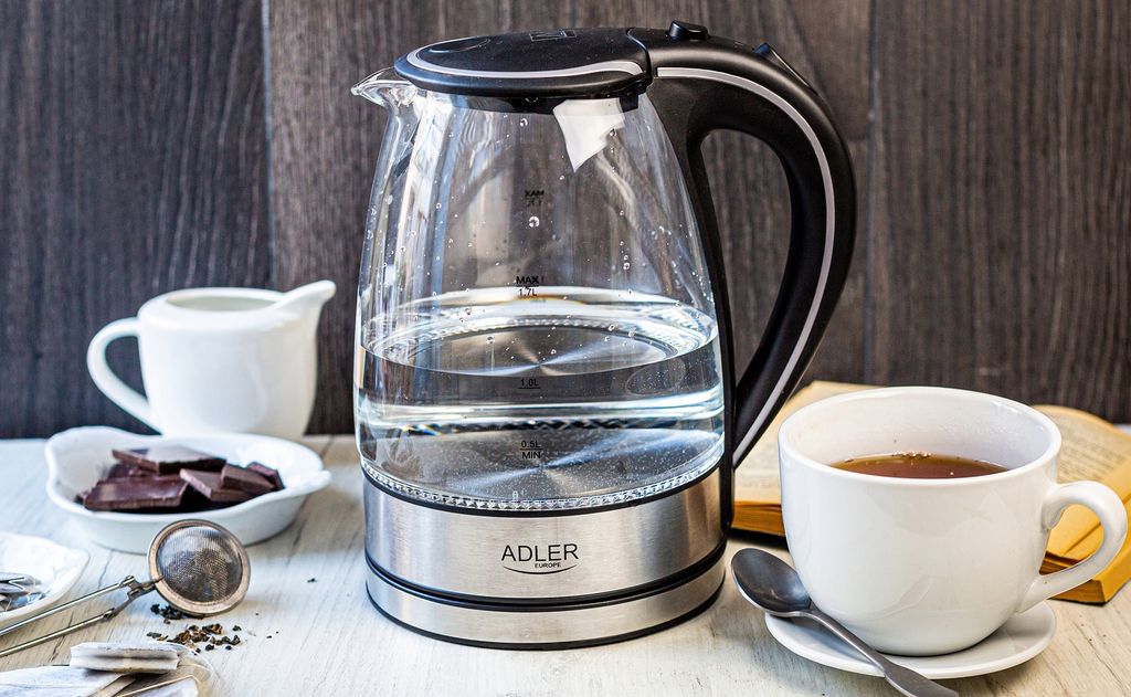 Szklany czajnik Adler ze stali nierdzewnej | 1,7 litra | Zdjęcie produktu 21