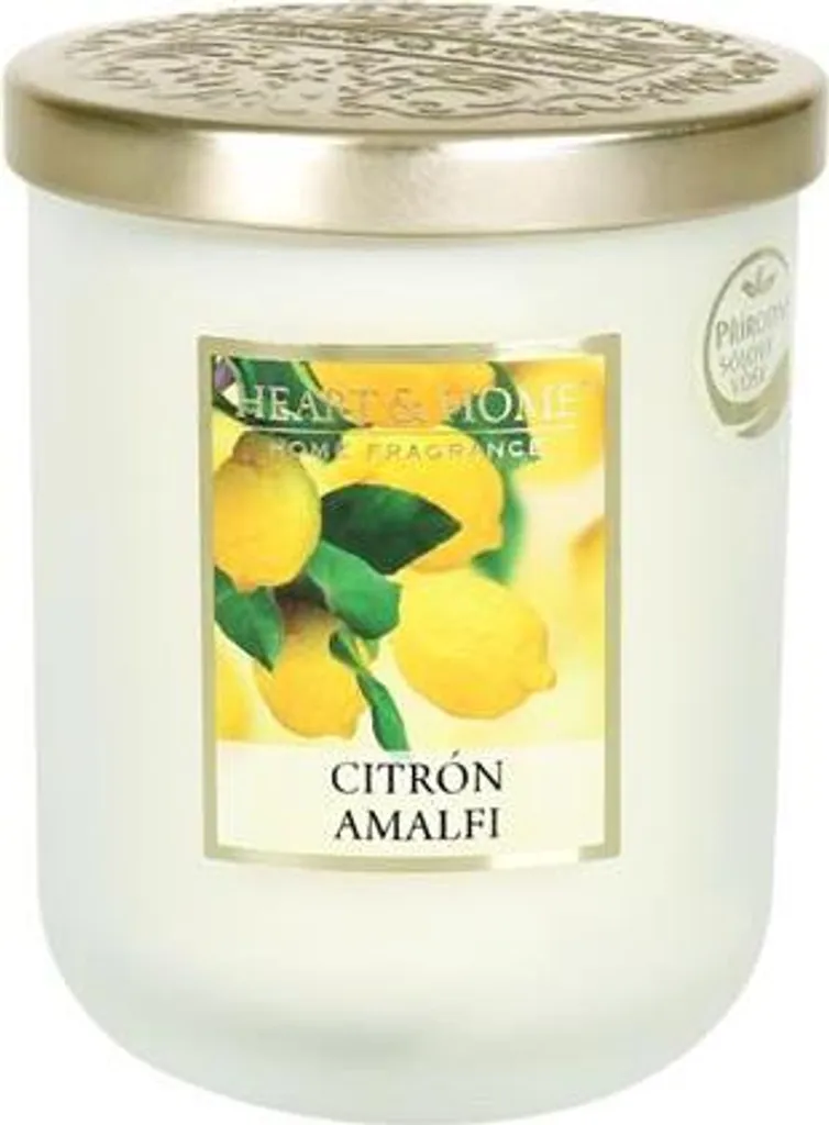 Bougie Parfumée Citron Amalfi Albi - Grande Bougie Décorative de Luxe