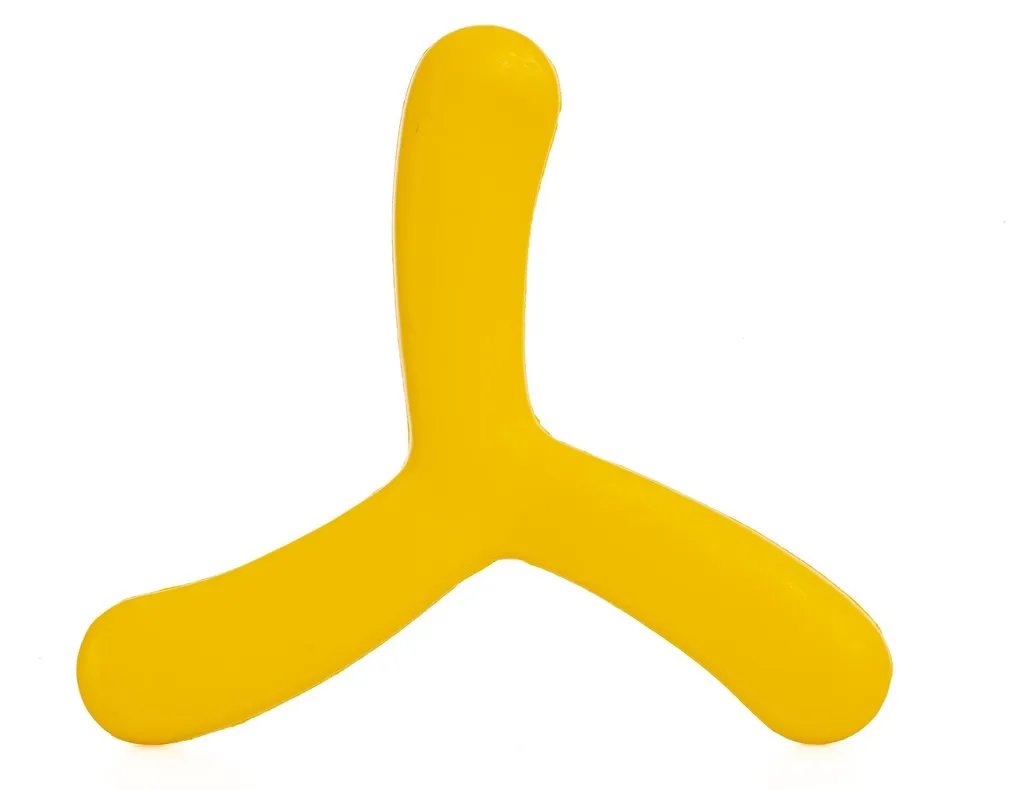 Boomerang en mousse de plage pour initier les enfants au lancer