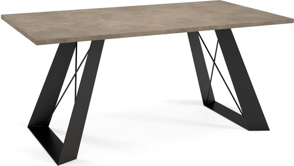 Table basse 120 cm pour apéritif et salon FURNLUX Satis grise et noire