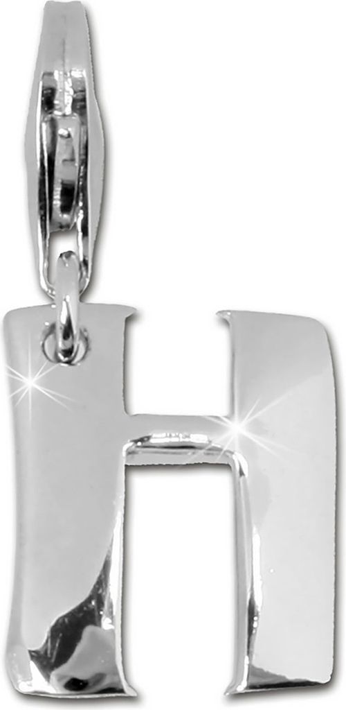 SilberDream Charm Schmuck Armband Anhänger Buchstabe H 925 Echt Silber FC70H