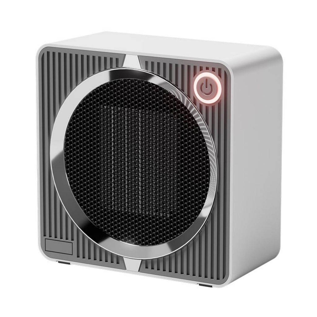Zimilo Mini-Heizlüfter mit 500W, PTC-Keramik-Heizer, tragbare Elektro-Heizung mit Umkippschutz, für Schreibtisch oder Schlafzimmer, 14 x 14 x 7 cm
