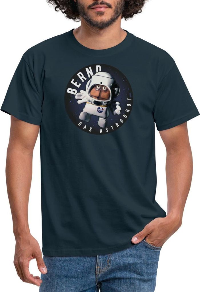 Spreadshirt Bernd Das Brot Astrobrot Rund Männer T-Shirt, S, Navy
