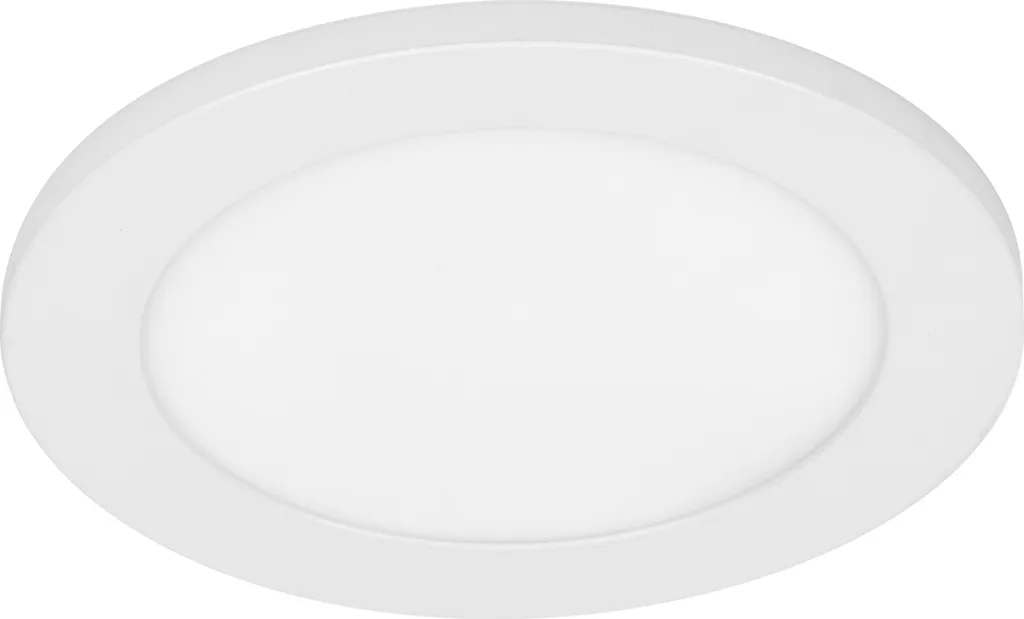 OSRAM Essential LED Downlight Side-Mainlight 175 mm 18 W, lampada da incasso bianco caldo 3000 K, faretto da soffitto in alluminio bianco