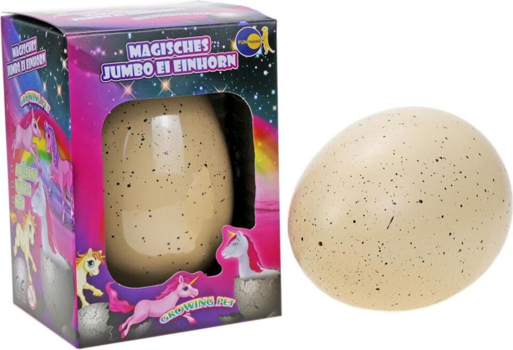 Magische Jumbo, EierEinhorn, " Unicorn " , Osterei Ei, Spielfigur, 1 Stück
