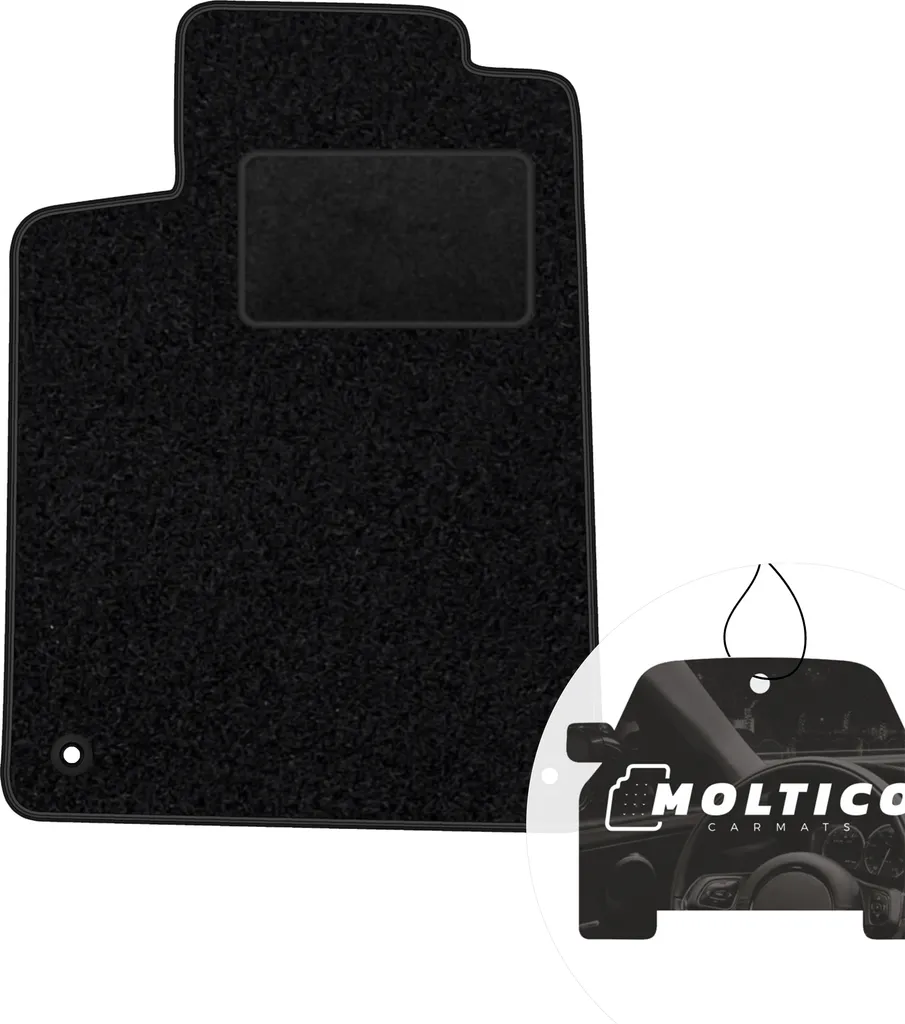 moto-MOLTICO Tappetino Guida Rinforzato Peugeot 607 (2001-2011) Nero